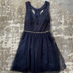 Navy Blue Cocktail Dress